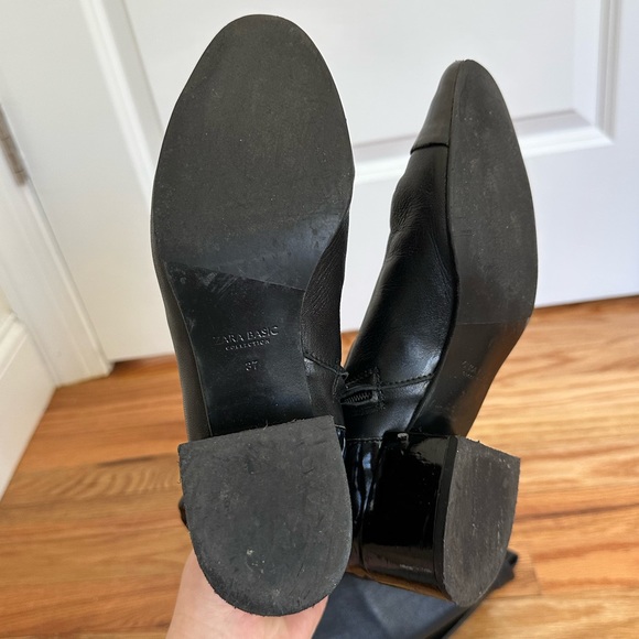 ZARA Over the Knee Leather Boots - Picture 11 of 13